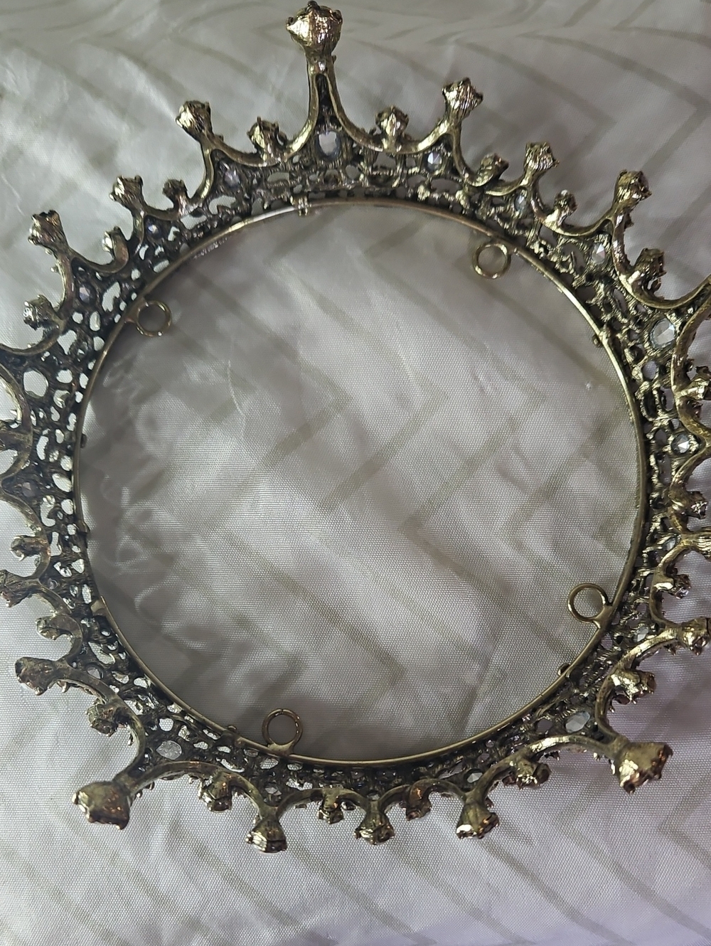 Silver Rhinestone Crystal Tiara Crown - Women Accessories - Picture 2 of 4